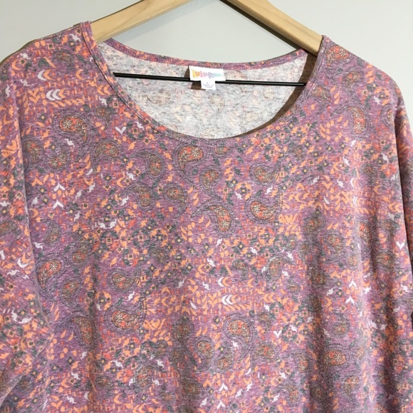 LuLaRoe Tops - LulaRoe L Irma pink shirt